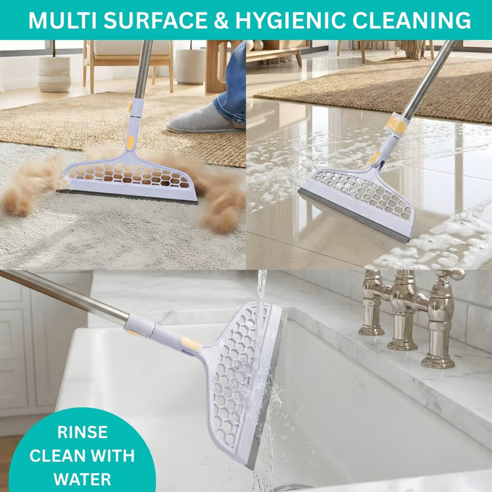 True & Tidy True Clean Dual Bucket 2.0 Spin Mop with Silicone