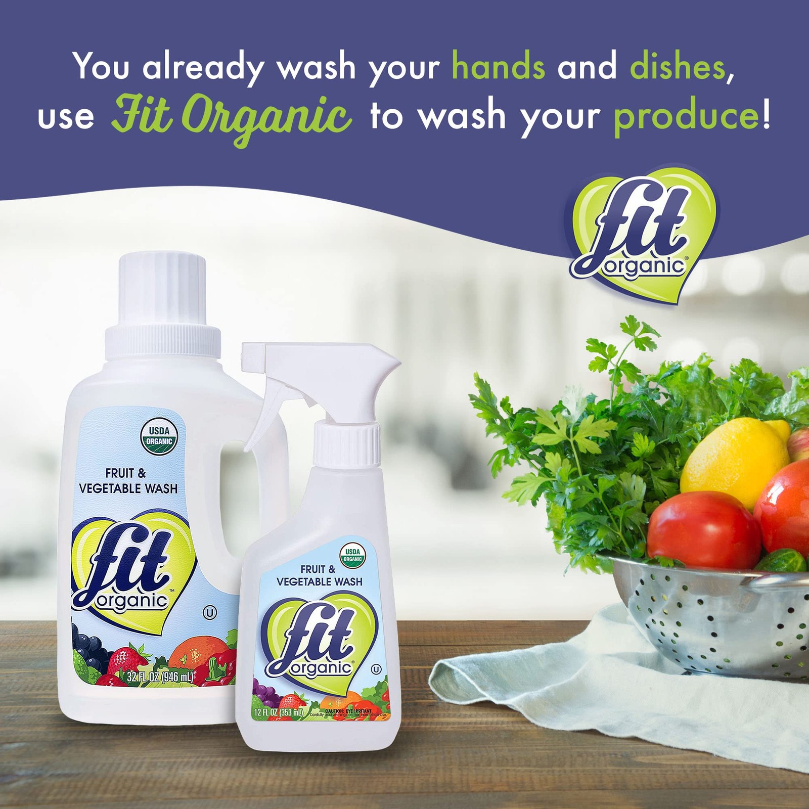 – USDA Certified Earth Friendly, Tasteless and Odorless Fruit and Vegetable W…