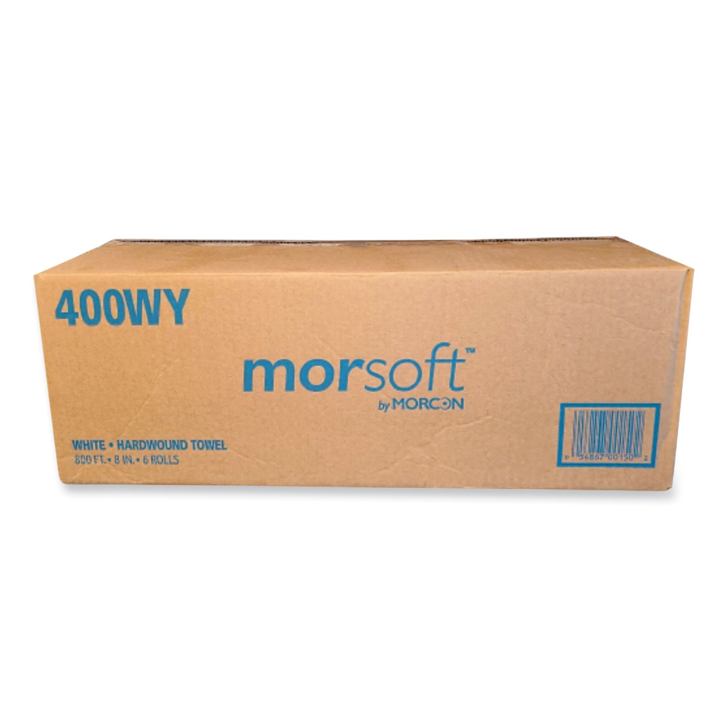 MORSOFT CONTROLLED TOWELS, Y-NOTCH, 8 X 800 FT, WHITE, 6/CARTON
