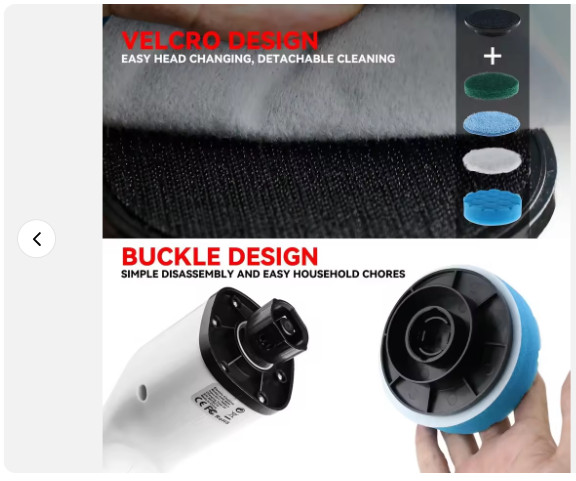 9 in 1 Electric Spin Scrubber Cordless Cleaning Brush Kitchen Bathroom Car USB