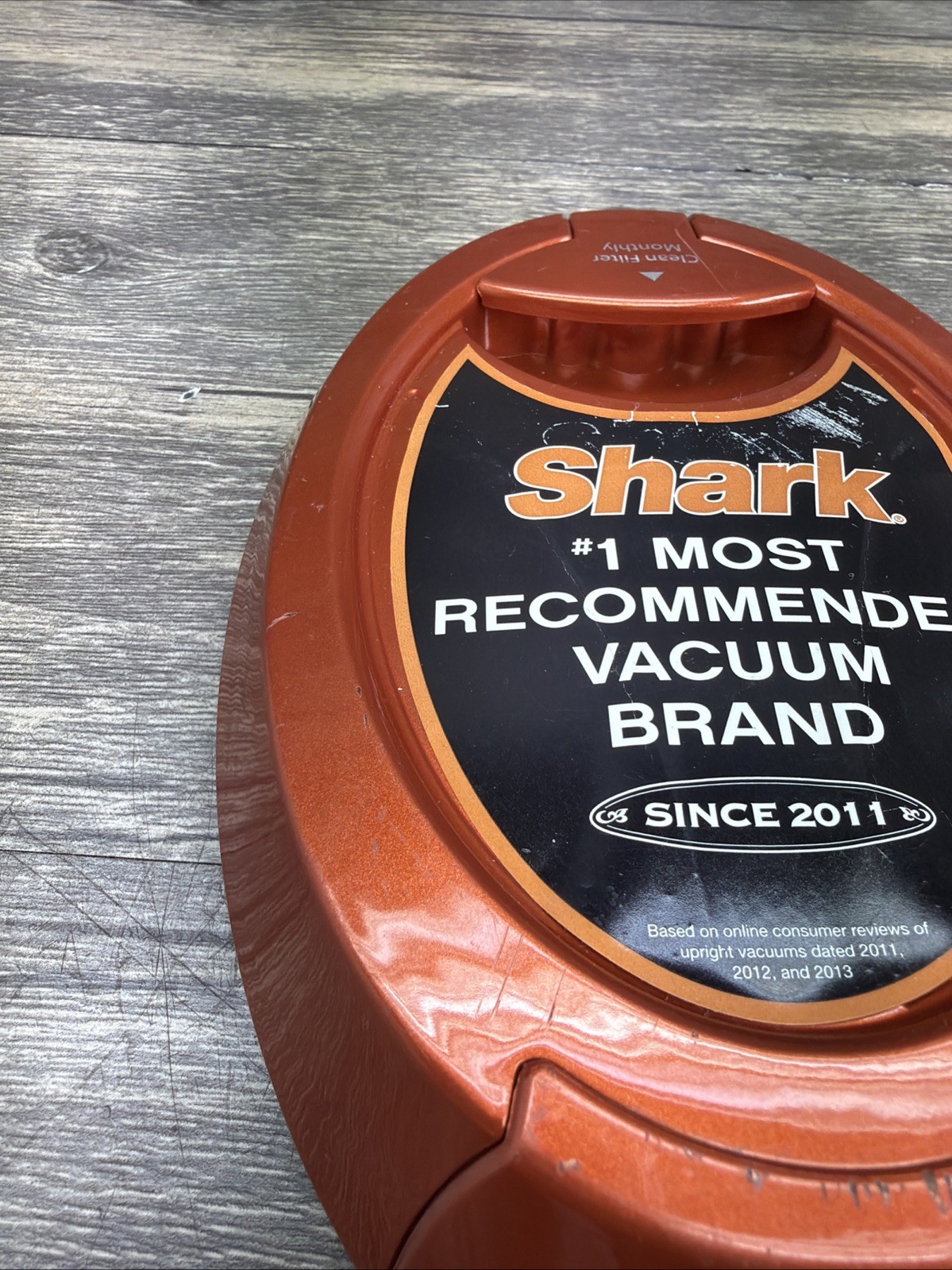 SHARK ROCKET PRE FILTER TOP COVER CAP LID HV301 HV302 HV303 Orange