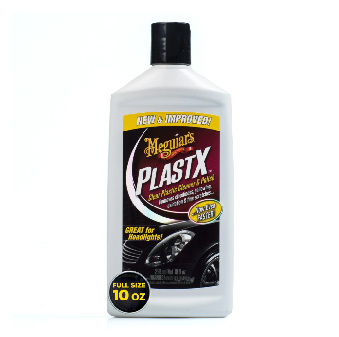 Meguiar’s G12310 PlastX Clear Plastic Cleaner & Polish, 10 Fluid Ounces