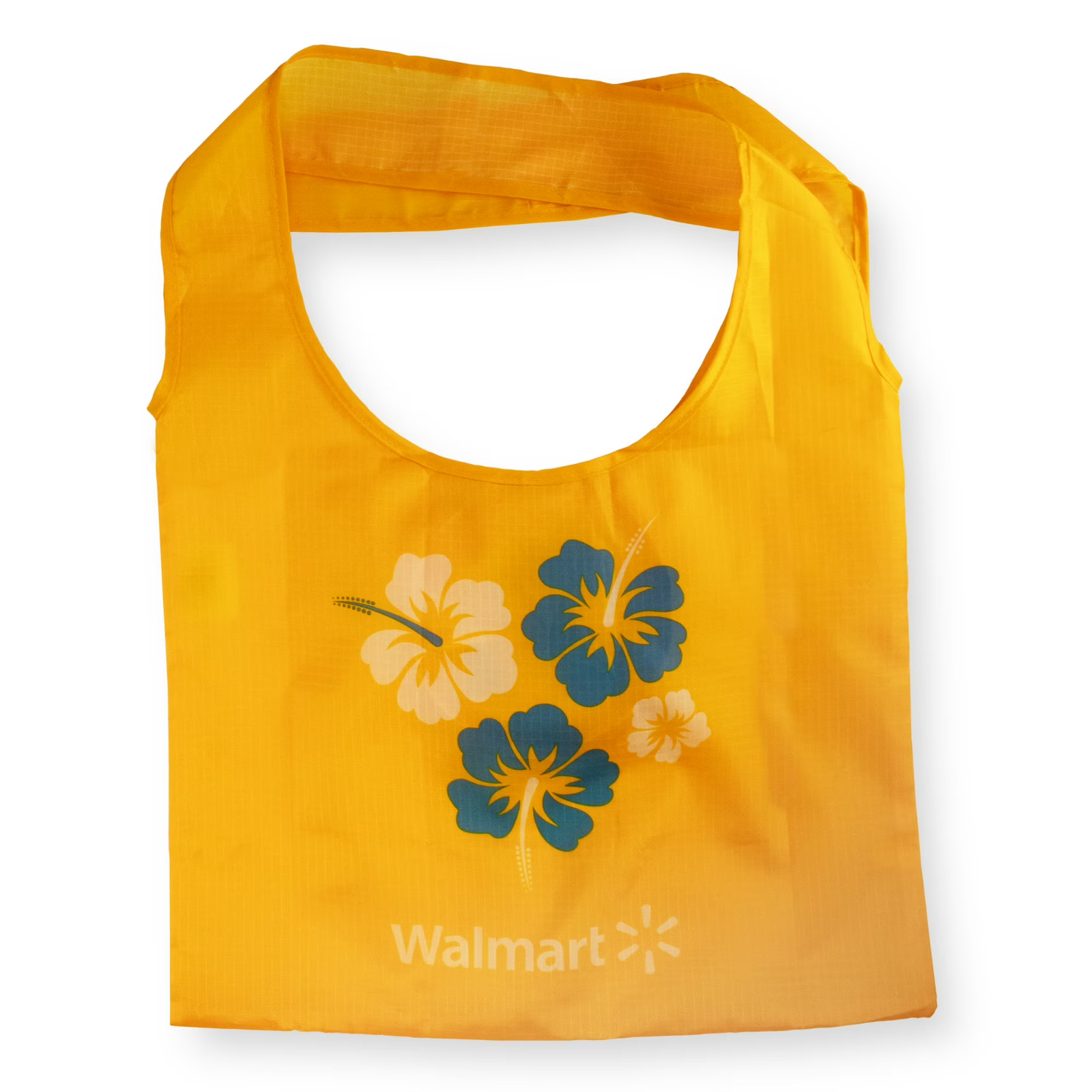 LOT of 2 Walmart Hawaii Hibiscus Reusable Shopping Pocket Bag Tote Grocery NEW