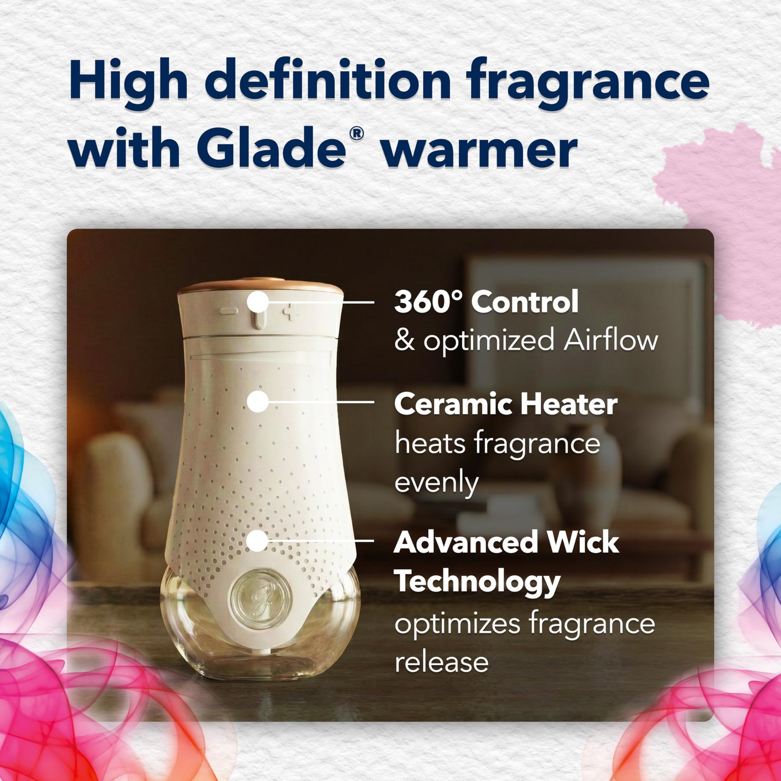 Glade PlugIns Air Freshener Warmer, Scented and 1 Count (Pack of 1), White
