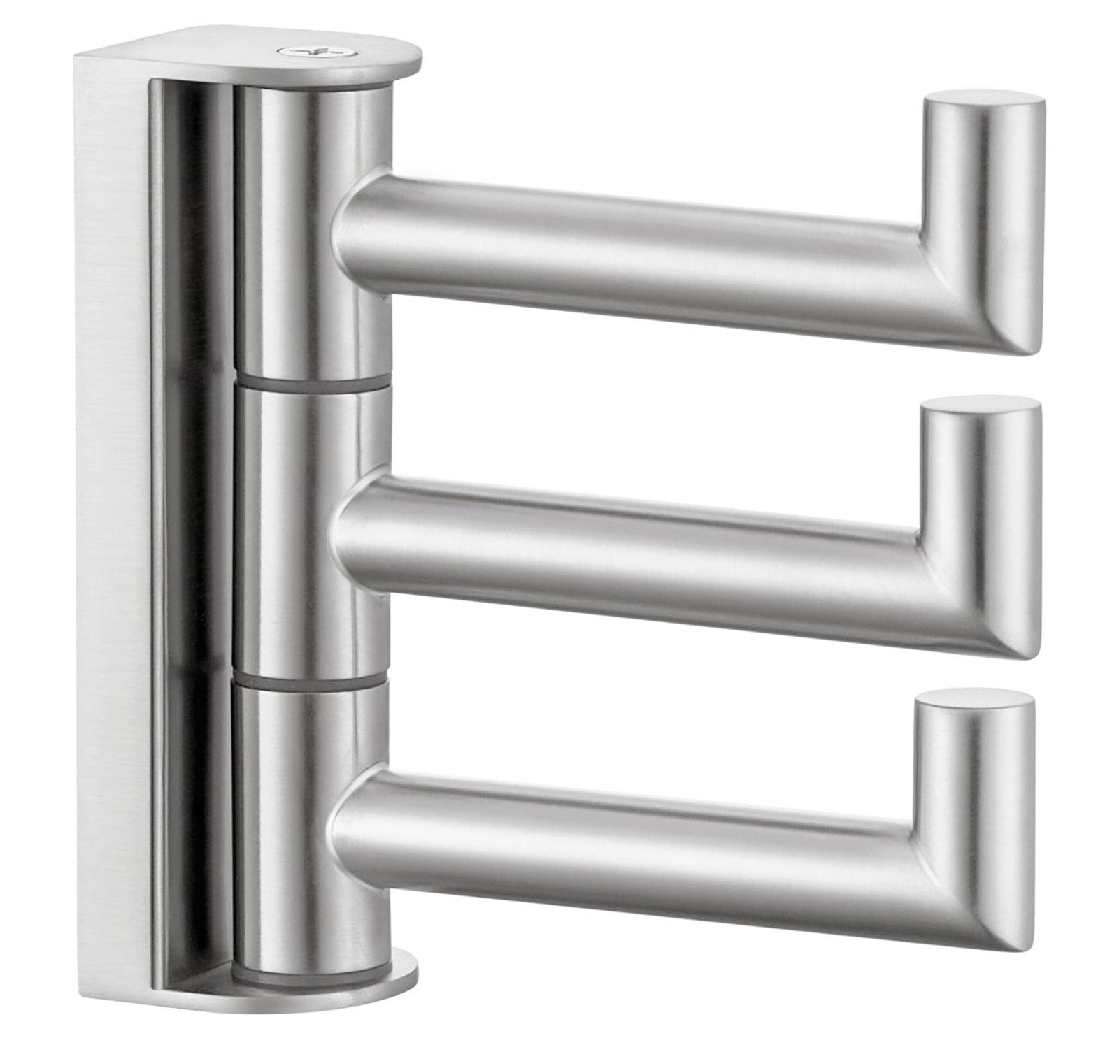 Swivel Towel Hook 3 Arms Sus 304 Stainless Steel Foldable Robe Towel Hook For Ba
