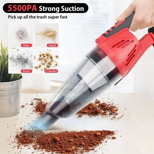 Cordless Vacuum Cleaner 3 in 1 Rechargeable Lightweight Stick Vacuum Cleaner LED