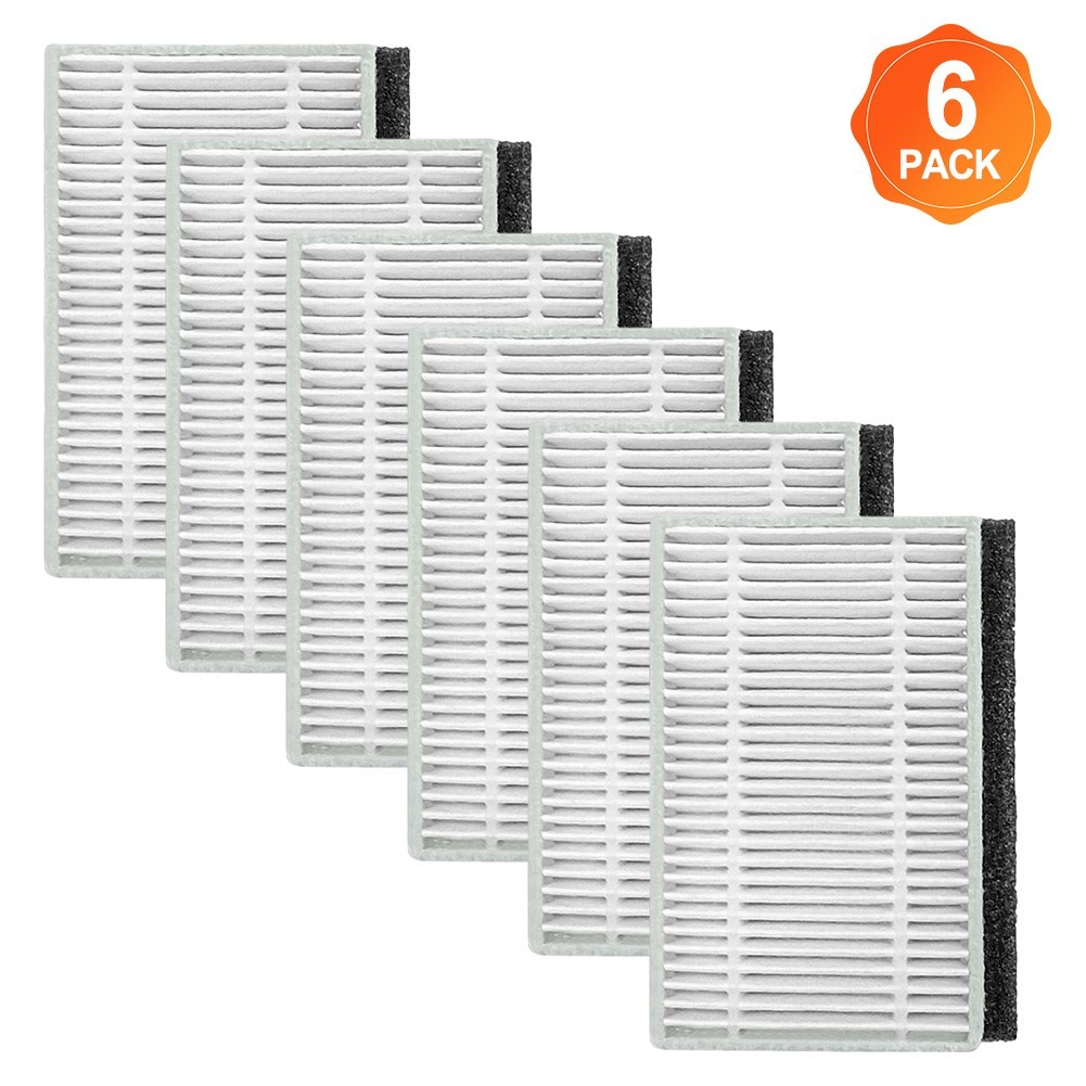 Replacement Part Set of 6 For Filters for ECOVACS For YEEDI Y1 PRO PLUS Model
