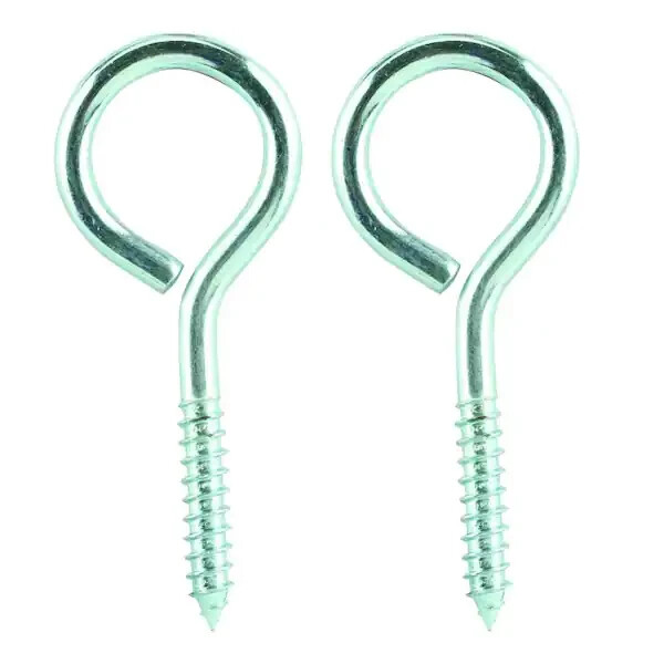 4 Pack Everbilt 3/4 in. x 3 in. Zinc-Plated Lag Thread Screw Eye Bolt 43034