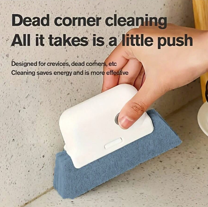 1PC Window Cleaning Brush for Glass, Gaps & Tracks – NEW