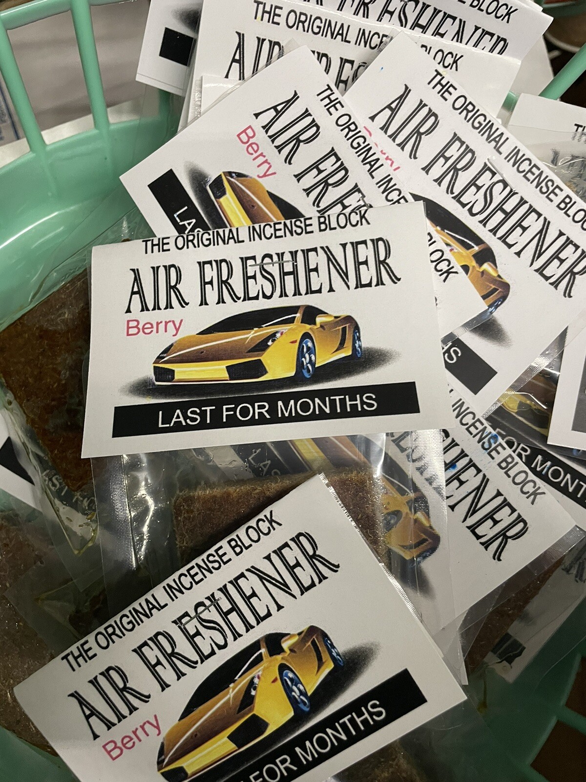 100x CAR/AUTO/HOME DEODORIZER AIR FRESHENER SCENT BLOCKS-JASMINE Old School Yes