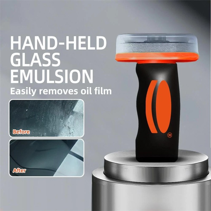 Automotive Oil Film Cleaner Car Windshield Oil Film Remover w/ Brush Head