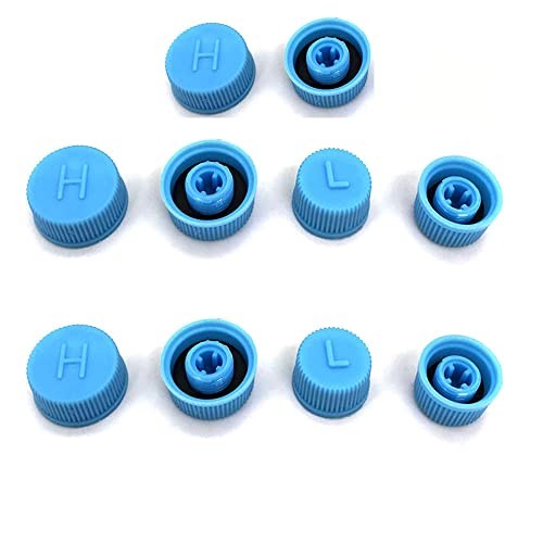 10 Pack R134A Valve Core Caps Replacement Car A/C Refrigerant Port Cap