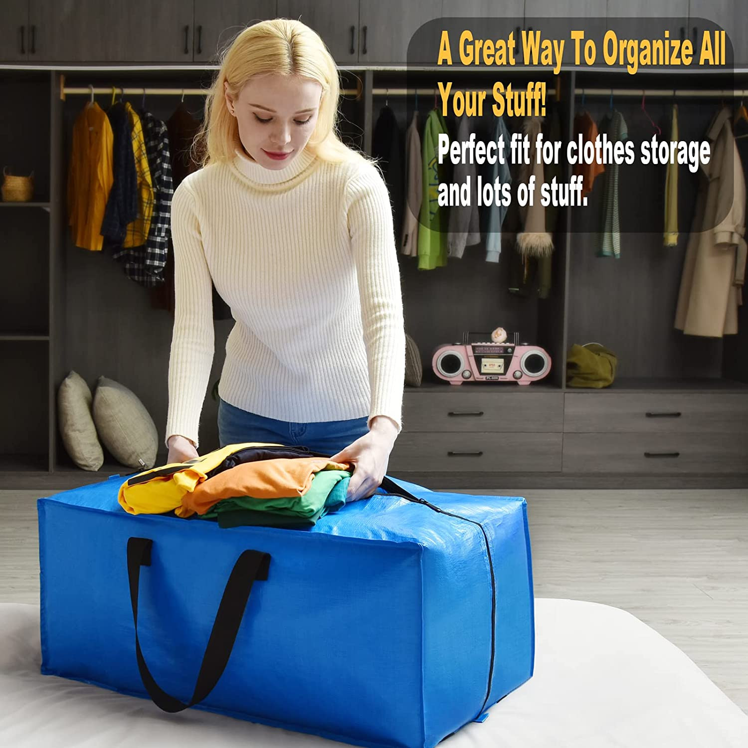 Moving Bags Heavy Duty Extra Large, 6 PACK Boxes for Moving Large and XL