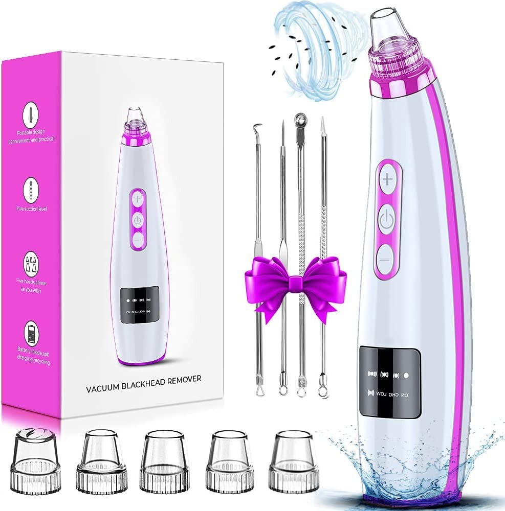 Blackhead Remover Pore Vacuum, 1 Count (Pack of 1), Purple