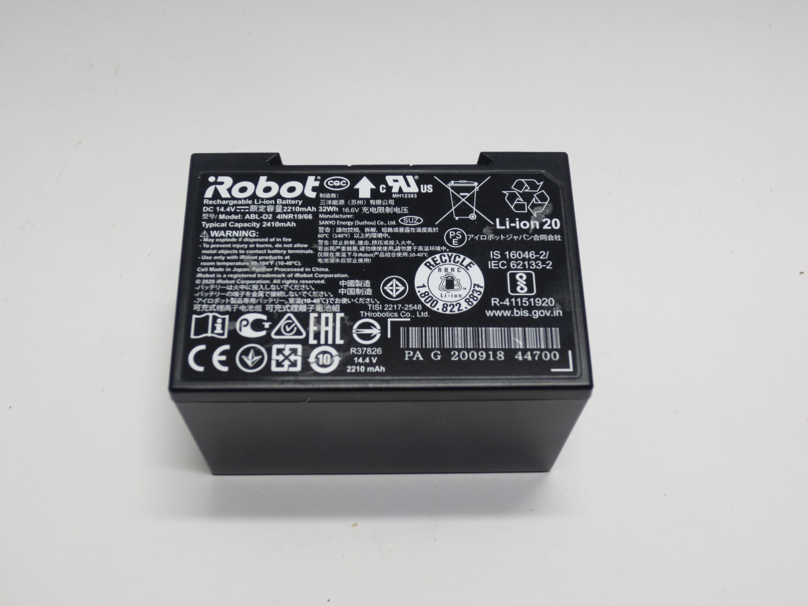 Original iRobot Roomba J5 J6 J7 i1 i3 i4 i5 i7 i8+ E5 (ABL-D2) Li-ion Battery