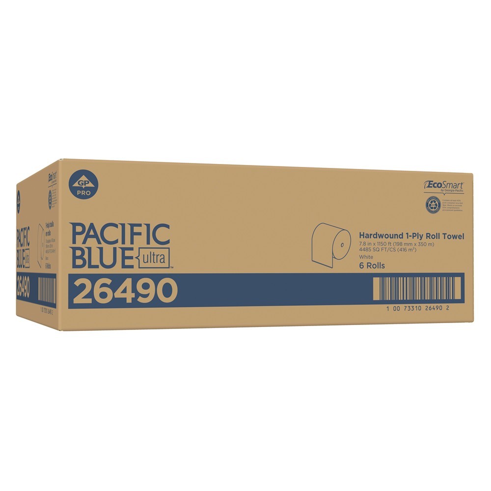 Georgia Pacific Pacific Blue Ultra Paper Towel Roll, 1150′, White | 6/Case