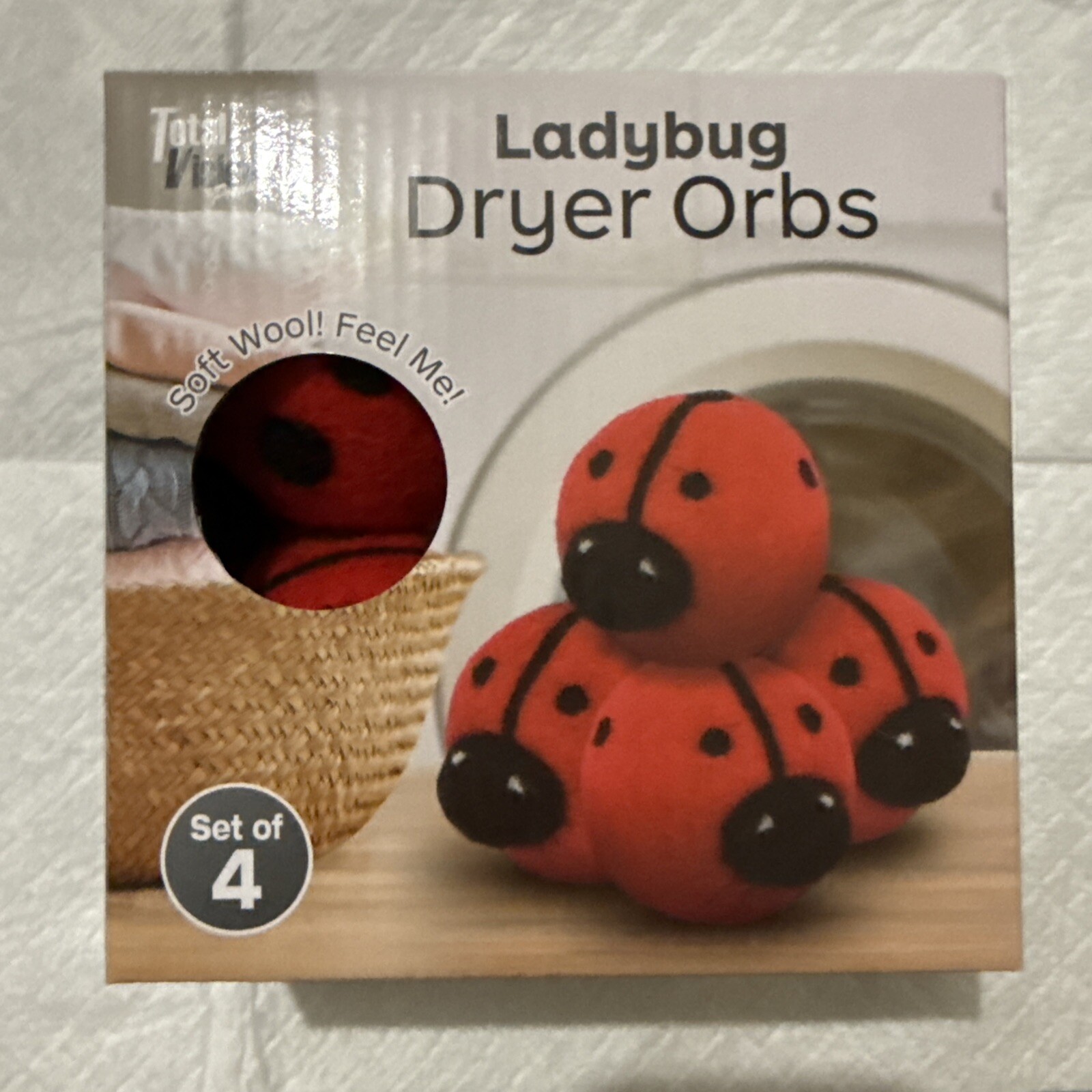 Wool Dryer Balls – Ladybug (4 Pack)
