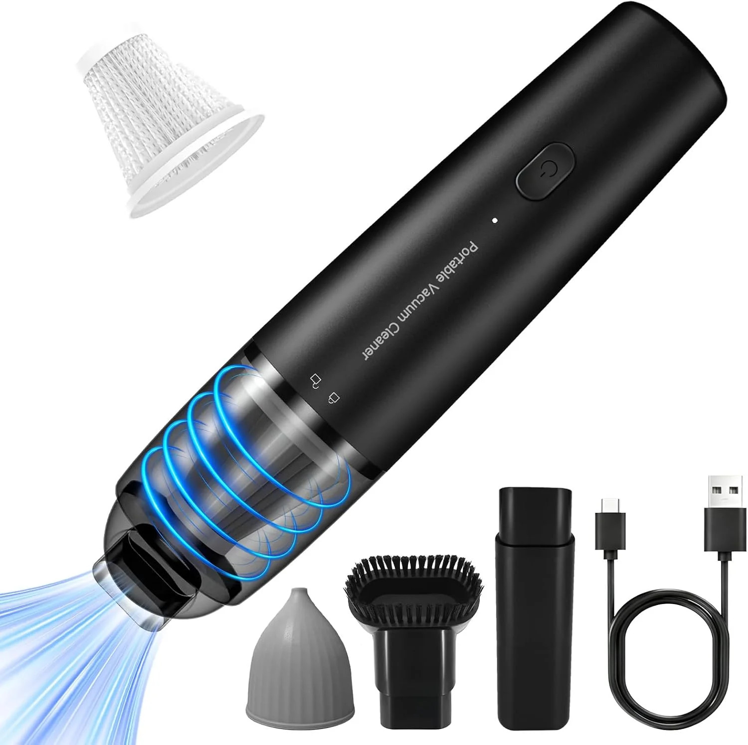 Handheld Vacuum Cordless Mini Vacuum Cleaner Portable 13000 PA Suction Power wit