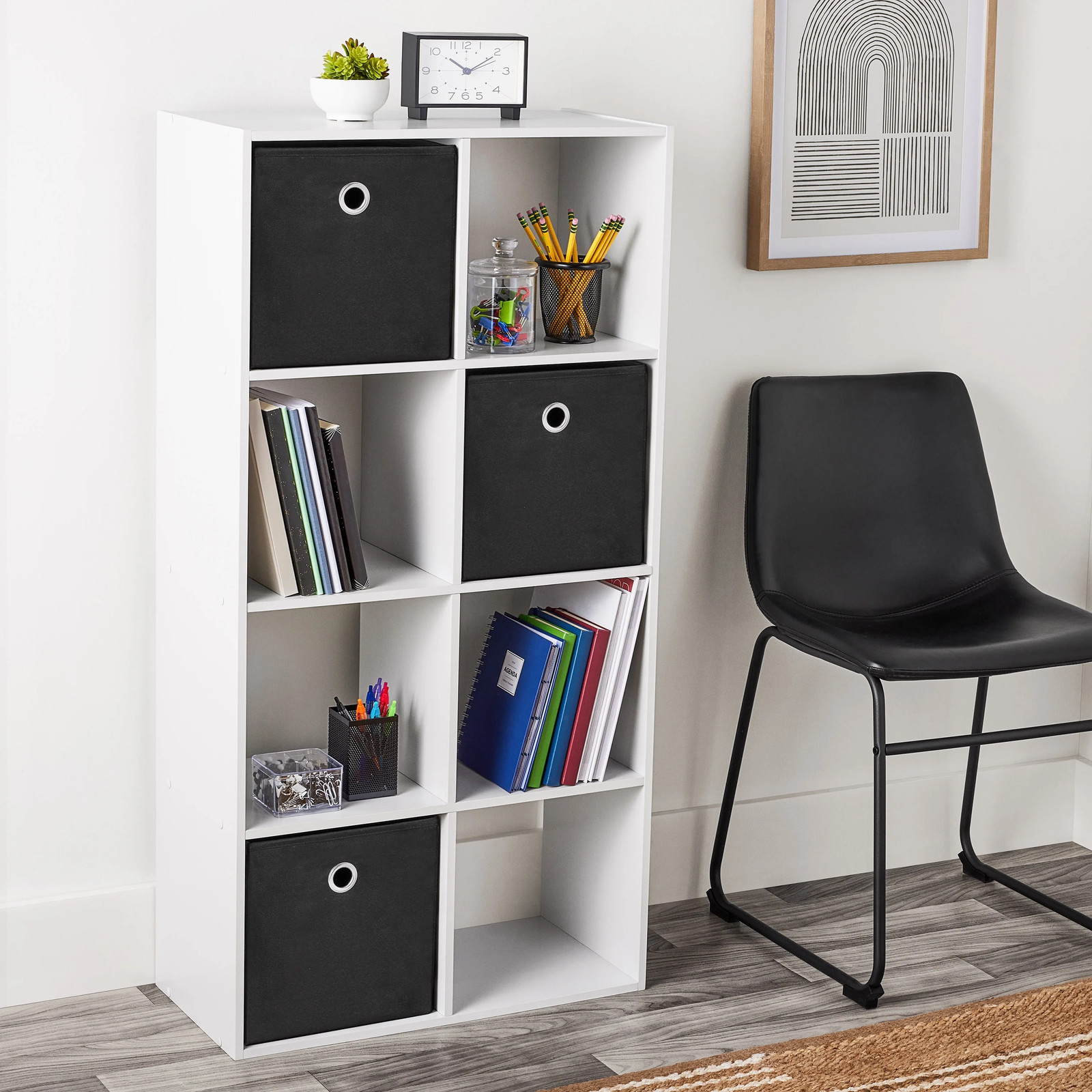 White 8-Cube Modular Storage Unit Mainstays