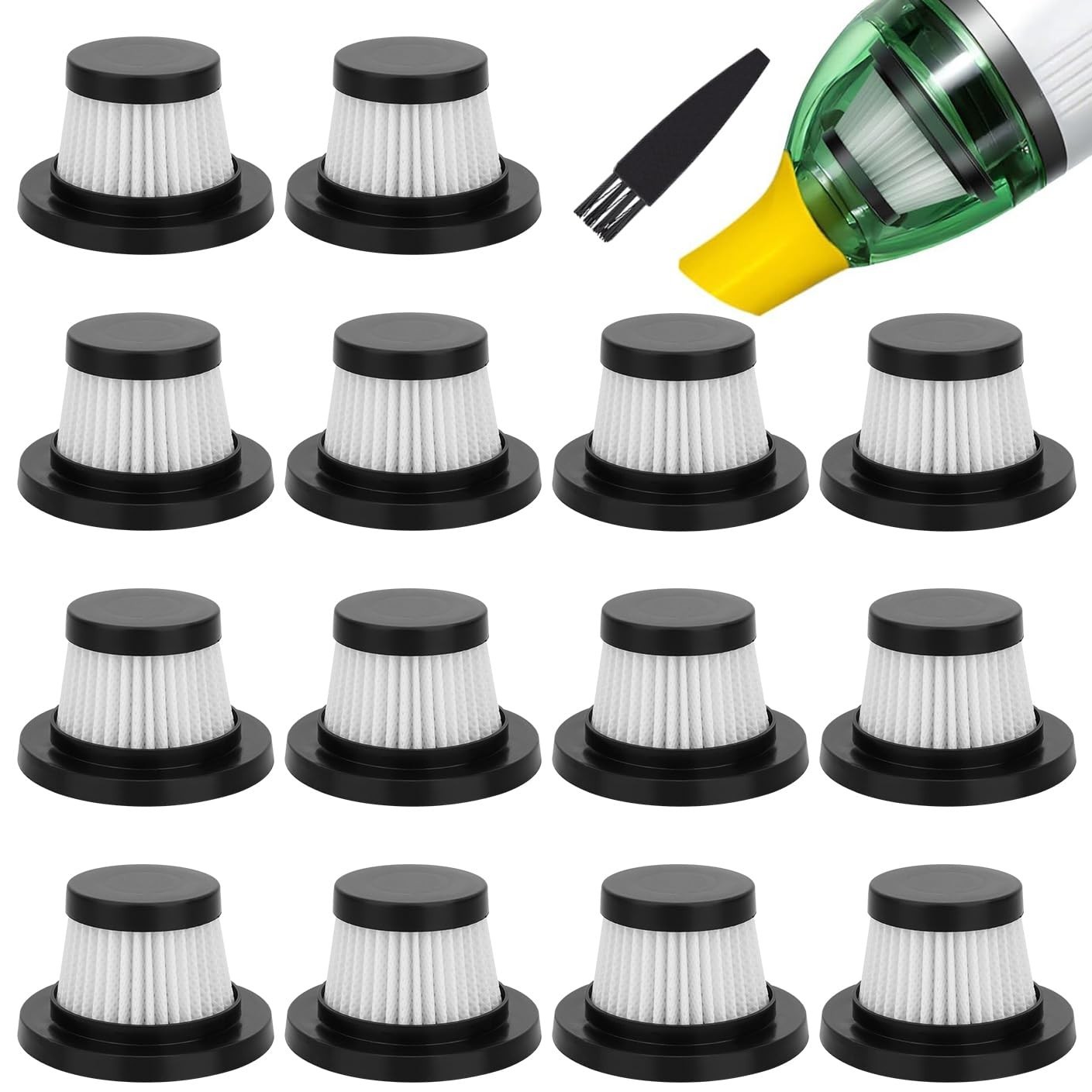 HEPA Filter Replacement for Handheld Vacuum – Washable, Reusable, 14 Pack