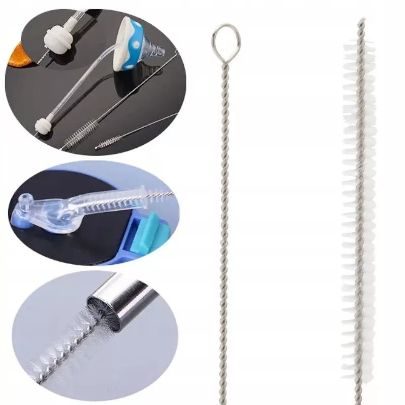 Nylon Straw Cleaner Cleaning Small Brush For Drinking Pipe Tube Baby Milk Bottle