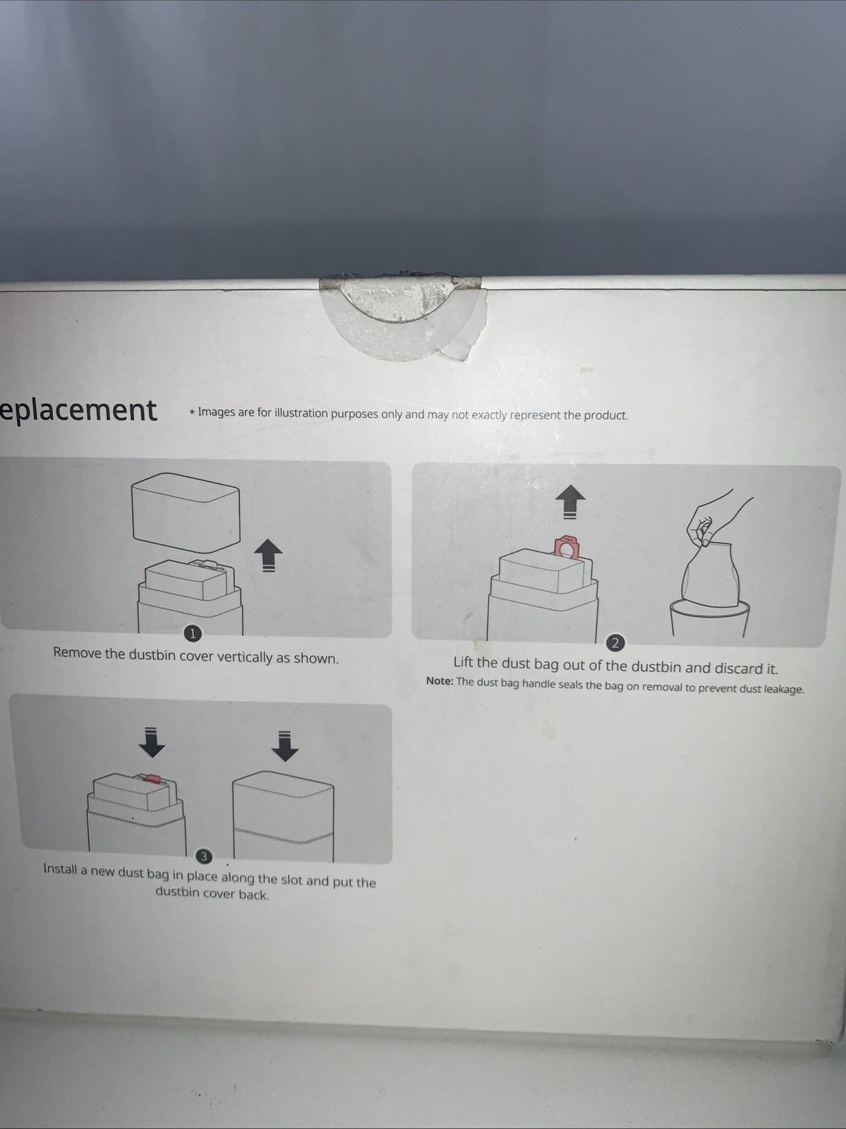 Roborock Disposable Dust Bag Replacement Model: SDCD03RR 6 Replacement Bags New