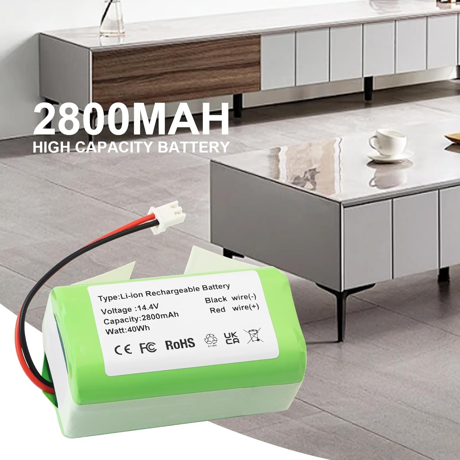 RVBAT850 Battery Replacement for Shark AI Ultra 2 in 1 Robot Vacuum RV2610WA