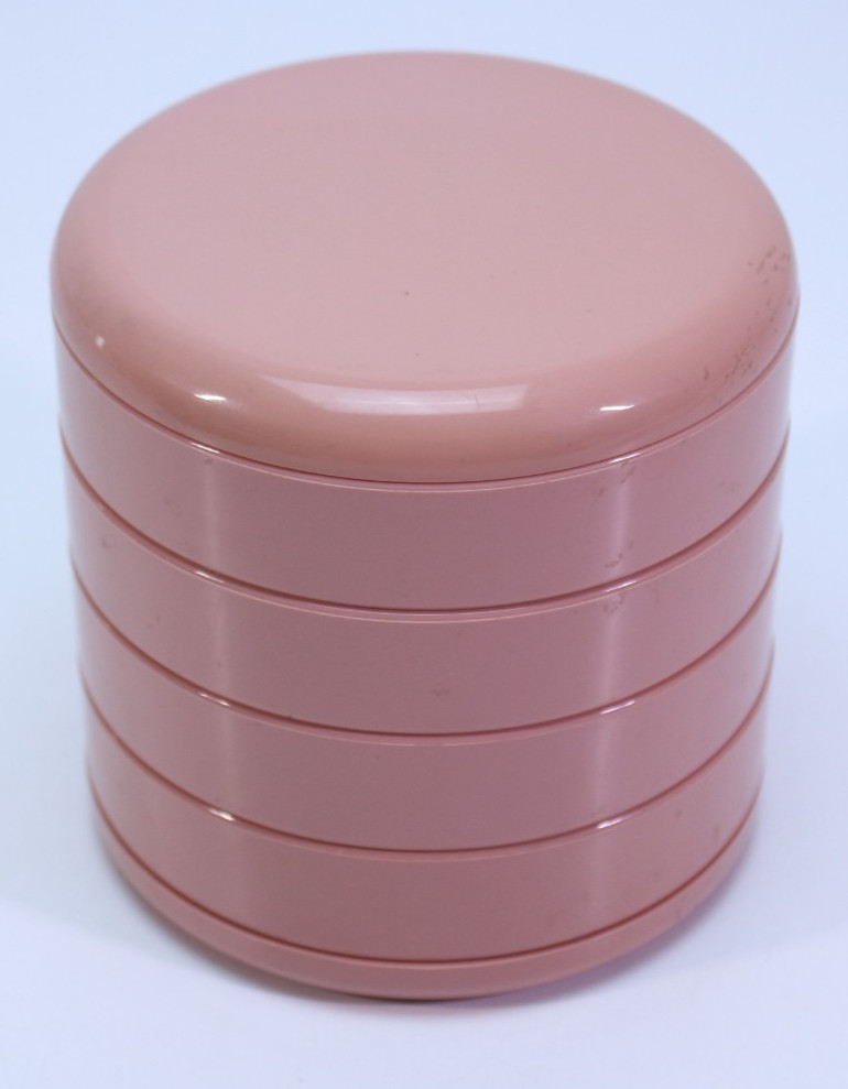 VTG InterDesign Swivel Organizer Mauve 4 Tier USA Circular Container Pink Auth.