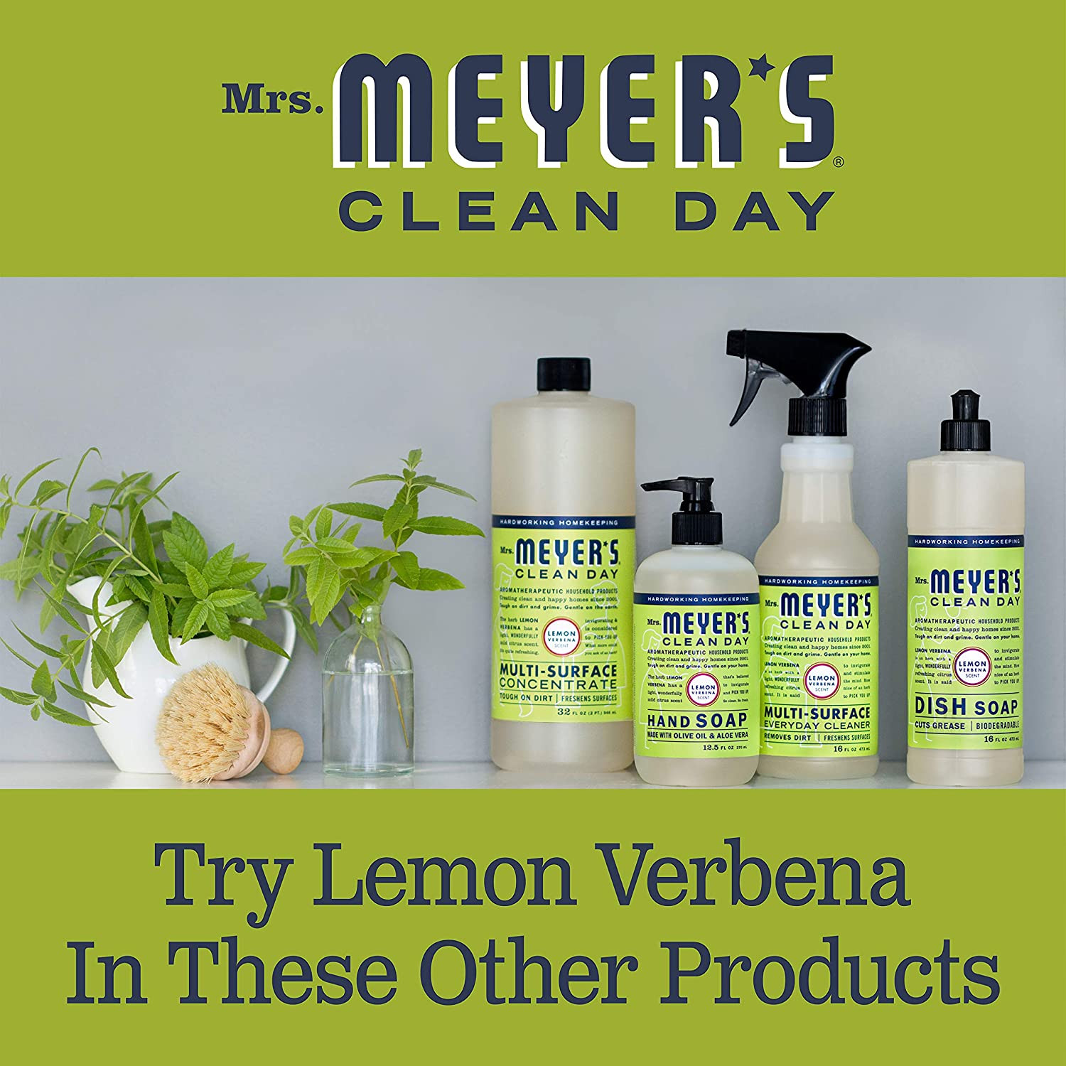 Mrs. Meyer’s Clean Day Liquid Dish Soap Refill, Biodegradable Formula
