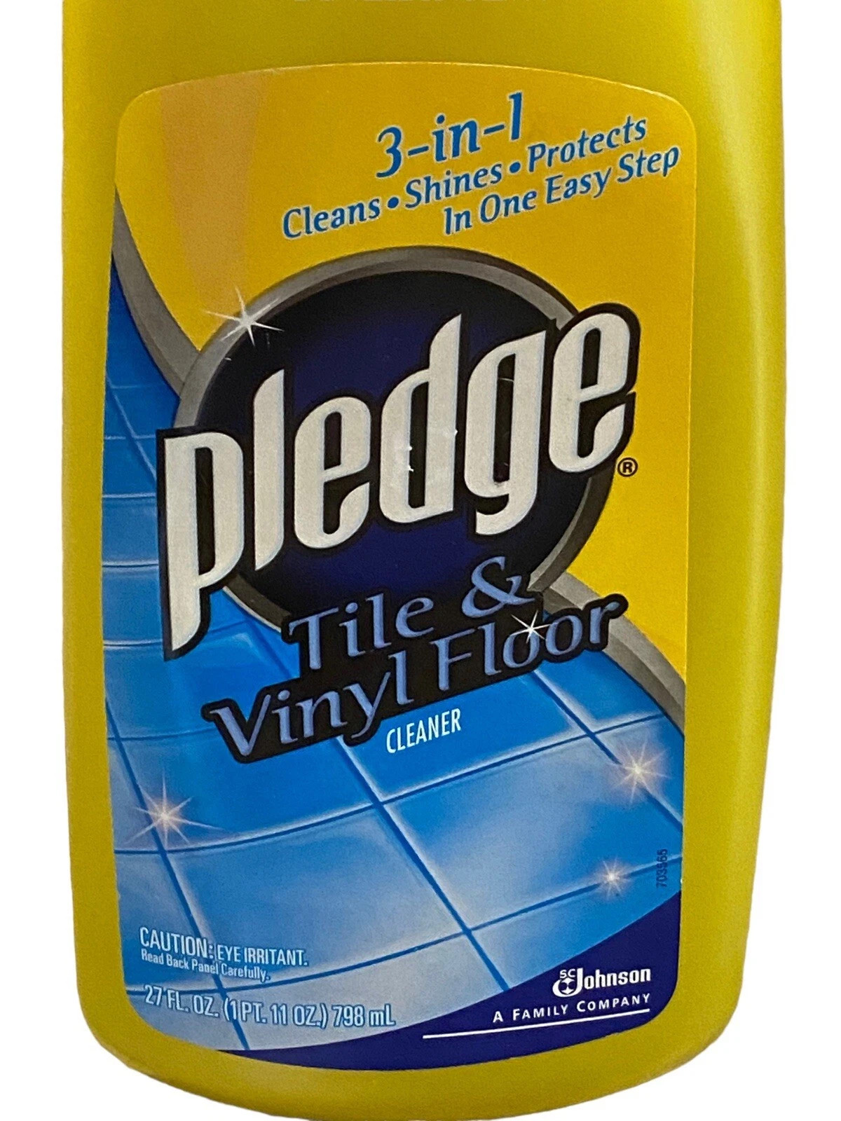 1 New Pledge Tile & Vinyl Floor Cleaner 3 in 1 Discontinued 27 Fl Oz
