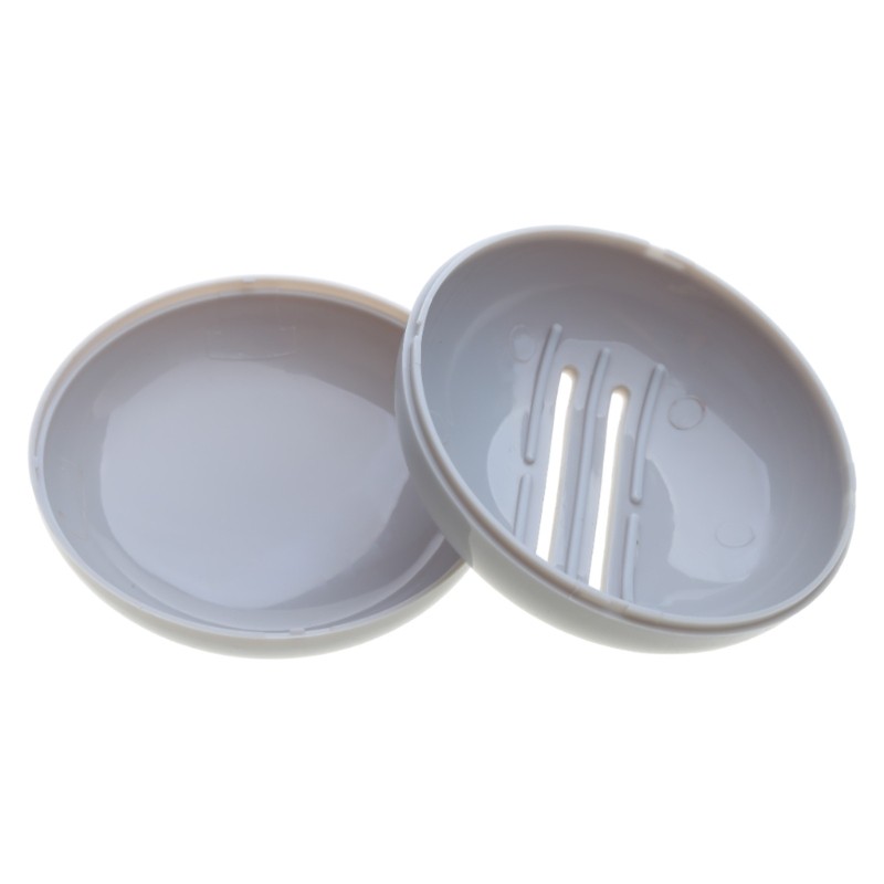 Travel Sealed Box Soap Dish with Cover Portable Storage for Case for Shower Bath