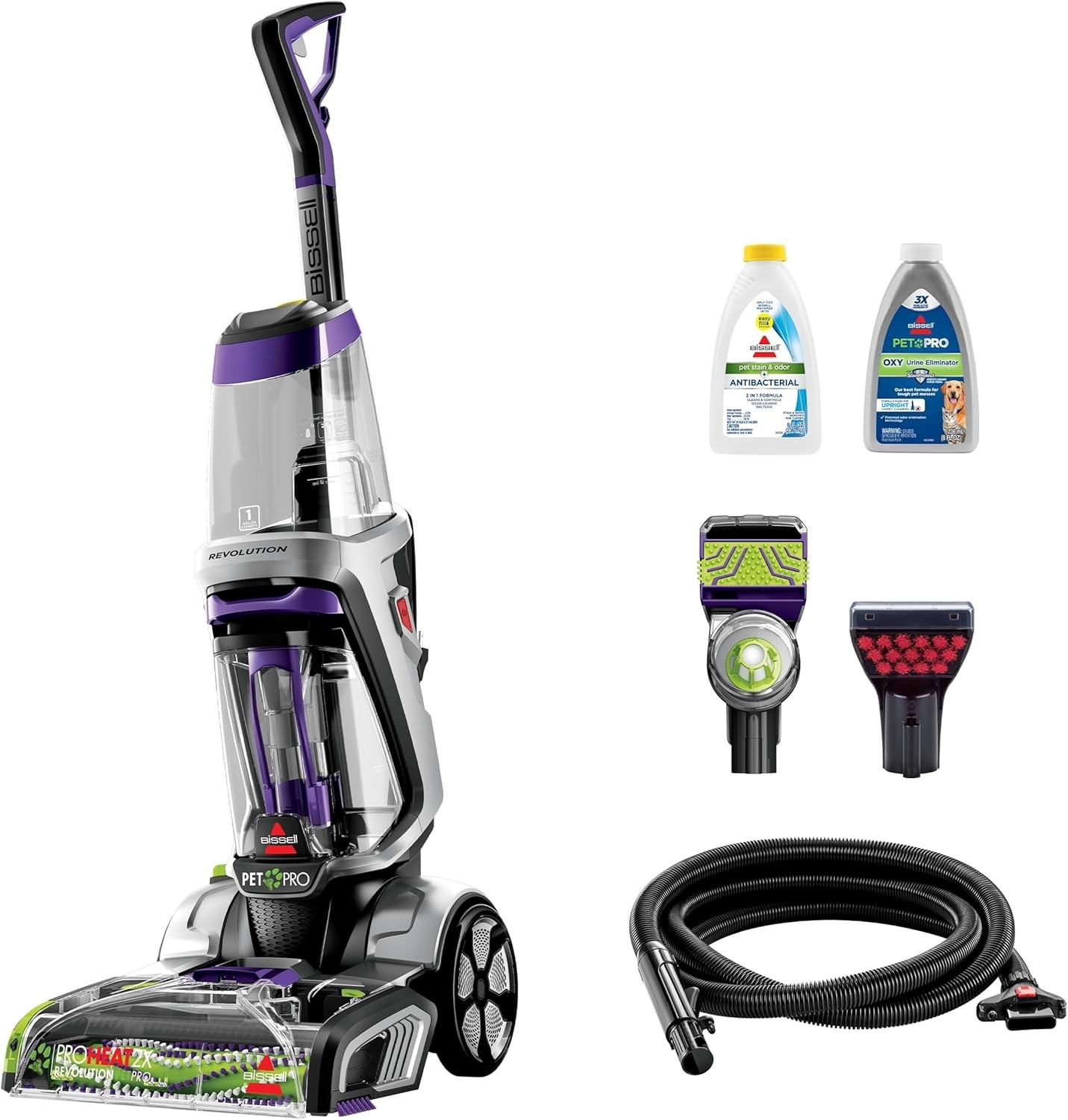 BISSELL ProHeat 2X Revolution Pet Pro Plus, 3588F, Upright Deep Cleaner, 30-min