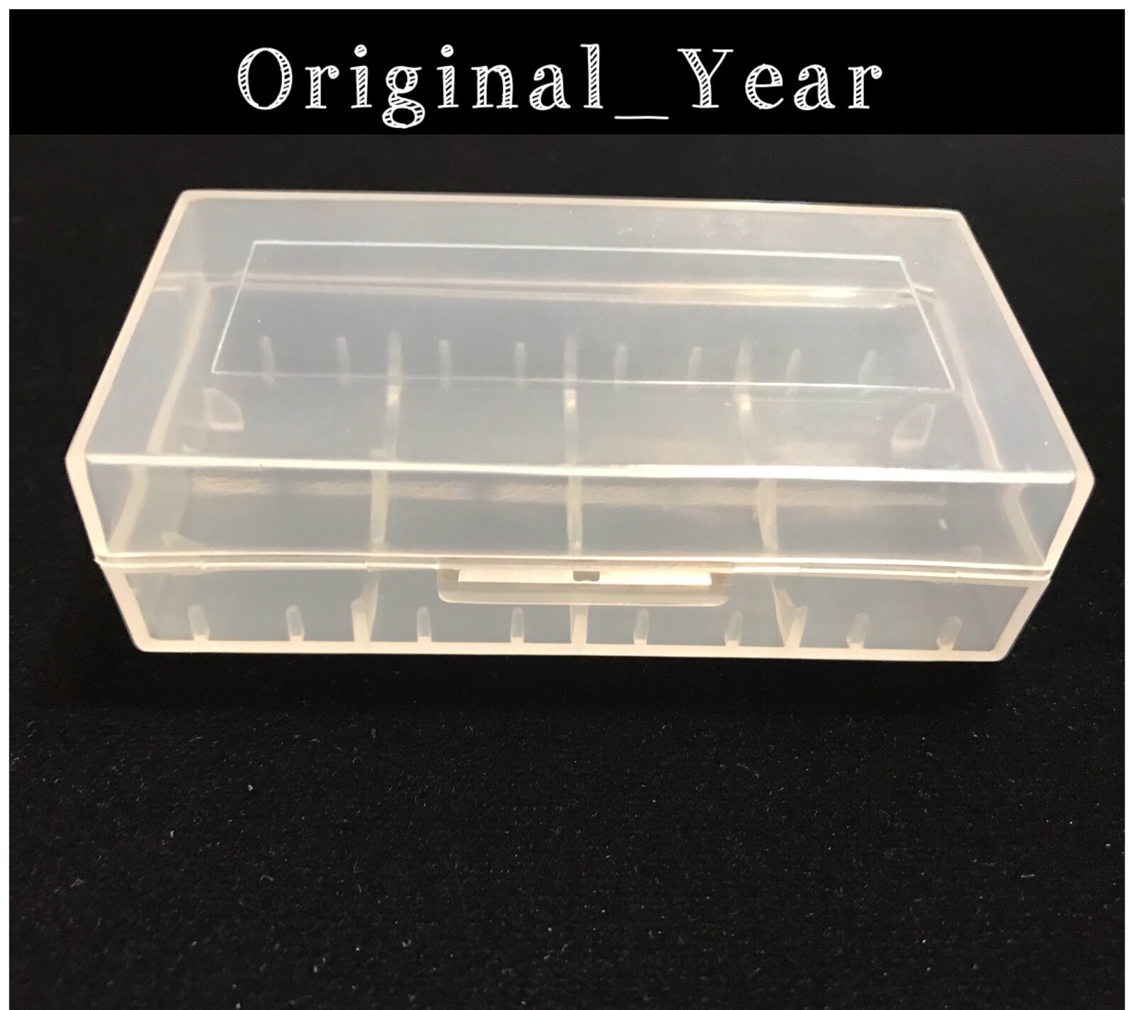 10 Clear White Plastic Storage Box Case for 2 18650 Batteries / 4x 16340 CR123A