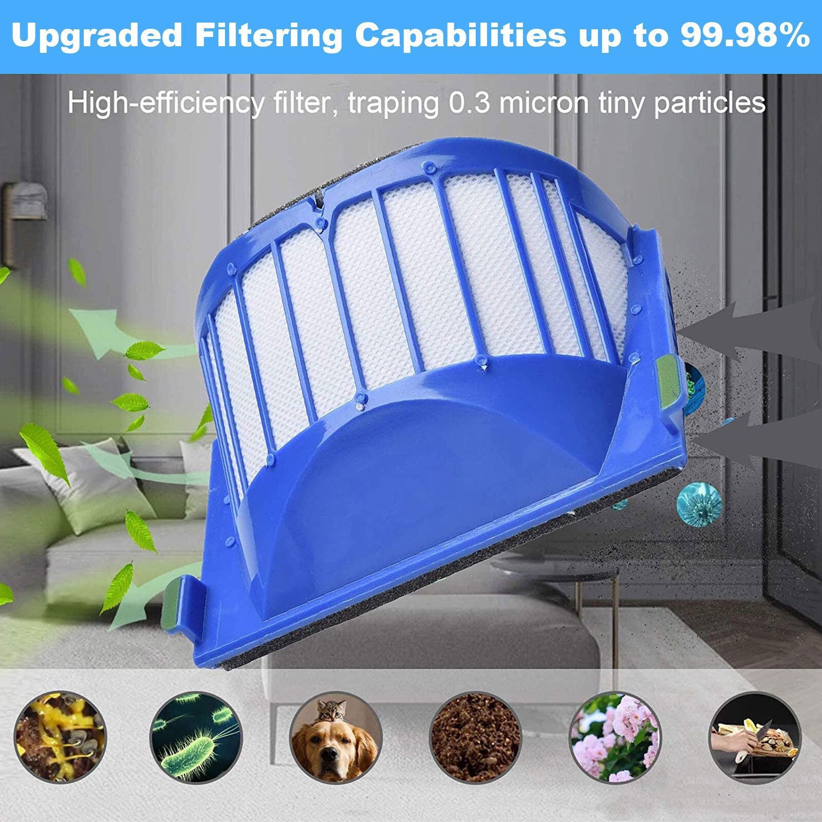 Replacement Parts Kit For iRobot Roomba 600 Series Vacuum Filter Brush Cleaner
