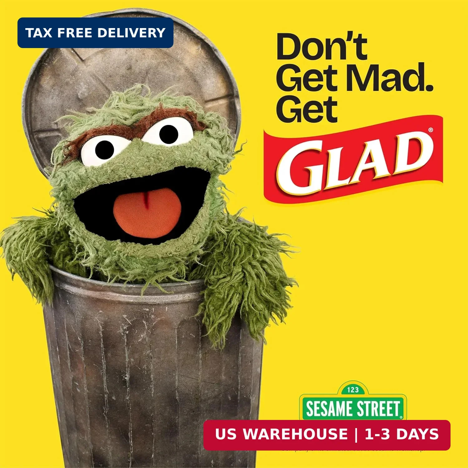 Glad Small Drawstring Trash Bags with Clorox, 4 Gal, Lemon Fresh Bleach, 34 Ct (