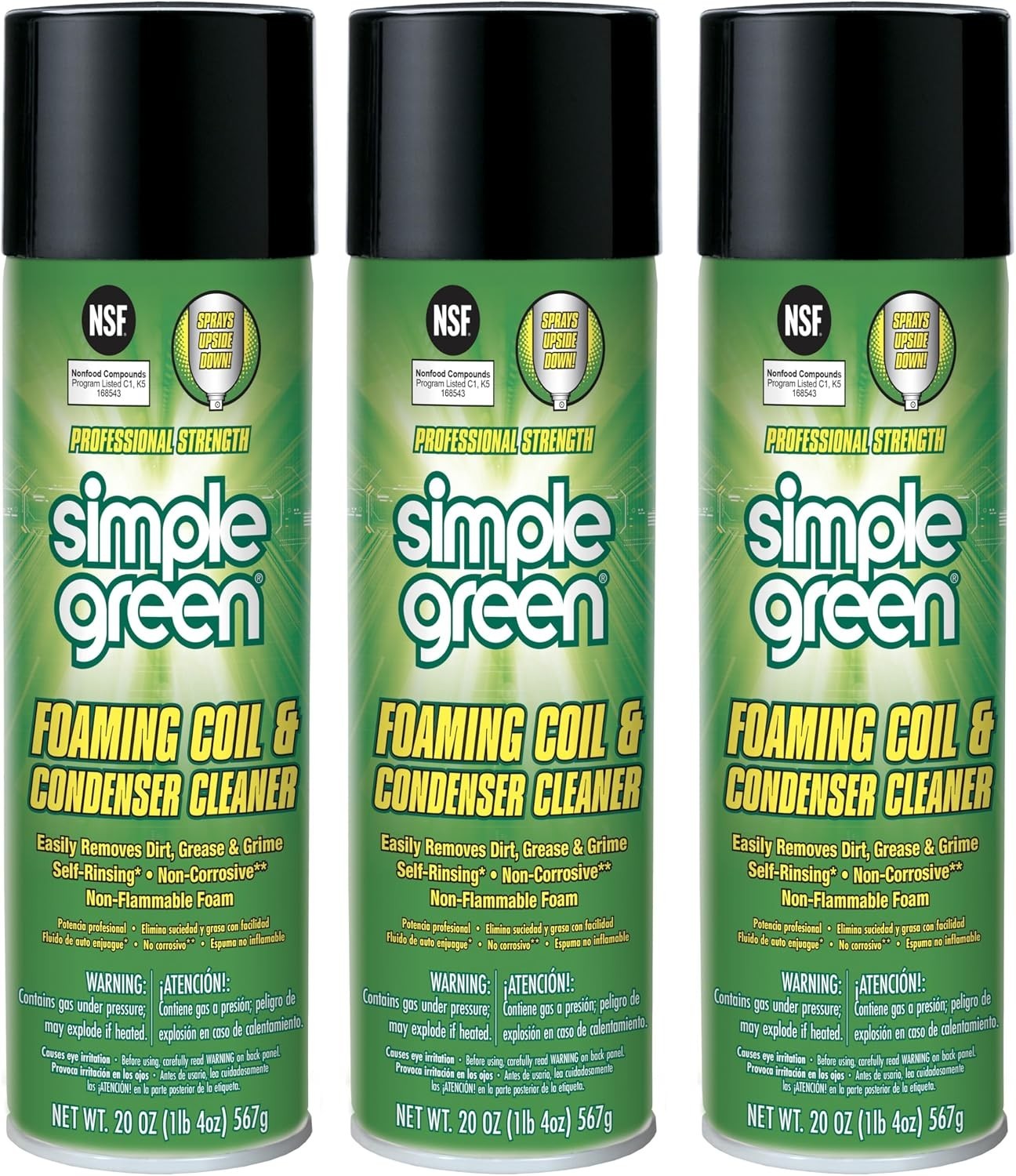 Foaming Coil Cleaner 20oz Aerosol Pack of 3