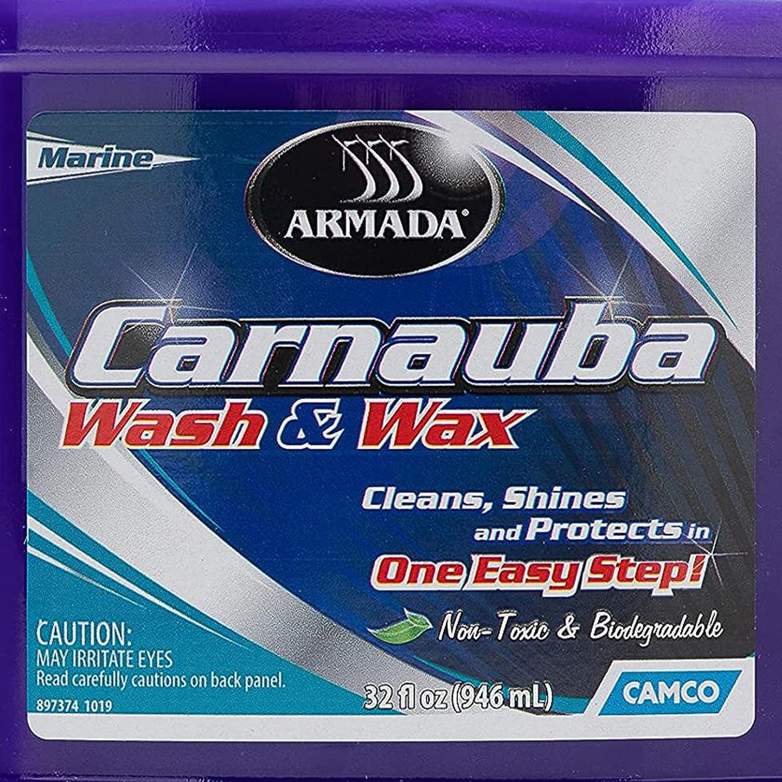 Camco 40922 Armada Carnauba Wash Wax 32oz Multi Surface Protection Wax
