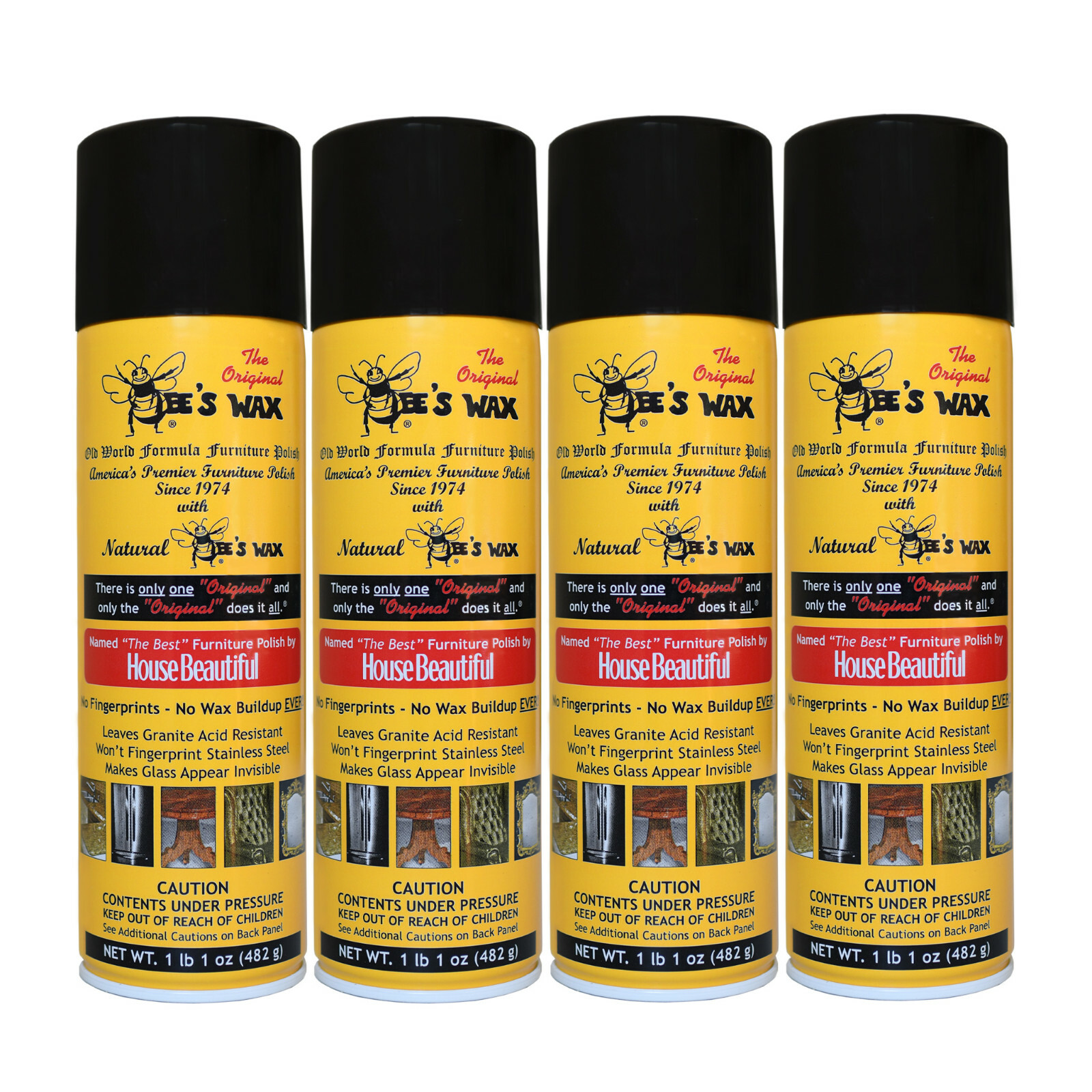 The Original BEE’S WAX Old World Formula Furniture Polish 4 Pack