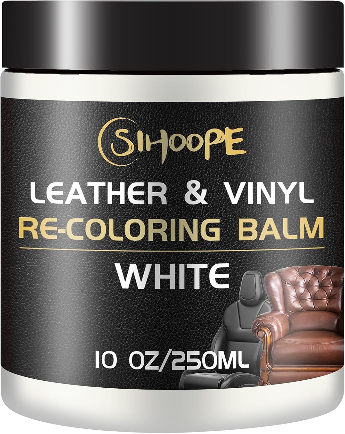Leather Recoloring Balm, Repair Kit for Furniture, Dye Couch Pain Color: white