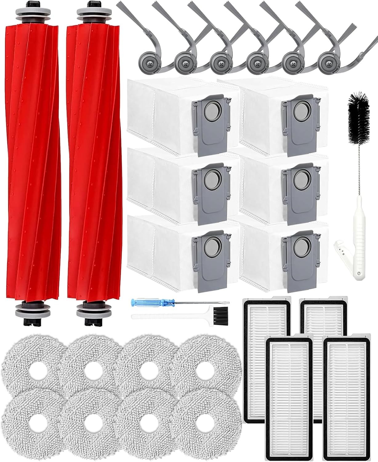 29PCS Replacement Kit for Roborock QV 35A QV 35S QR 598 QR 798 Robot Vacuum