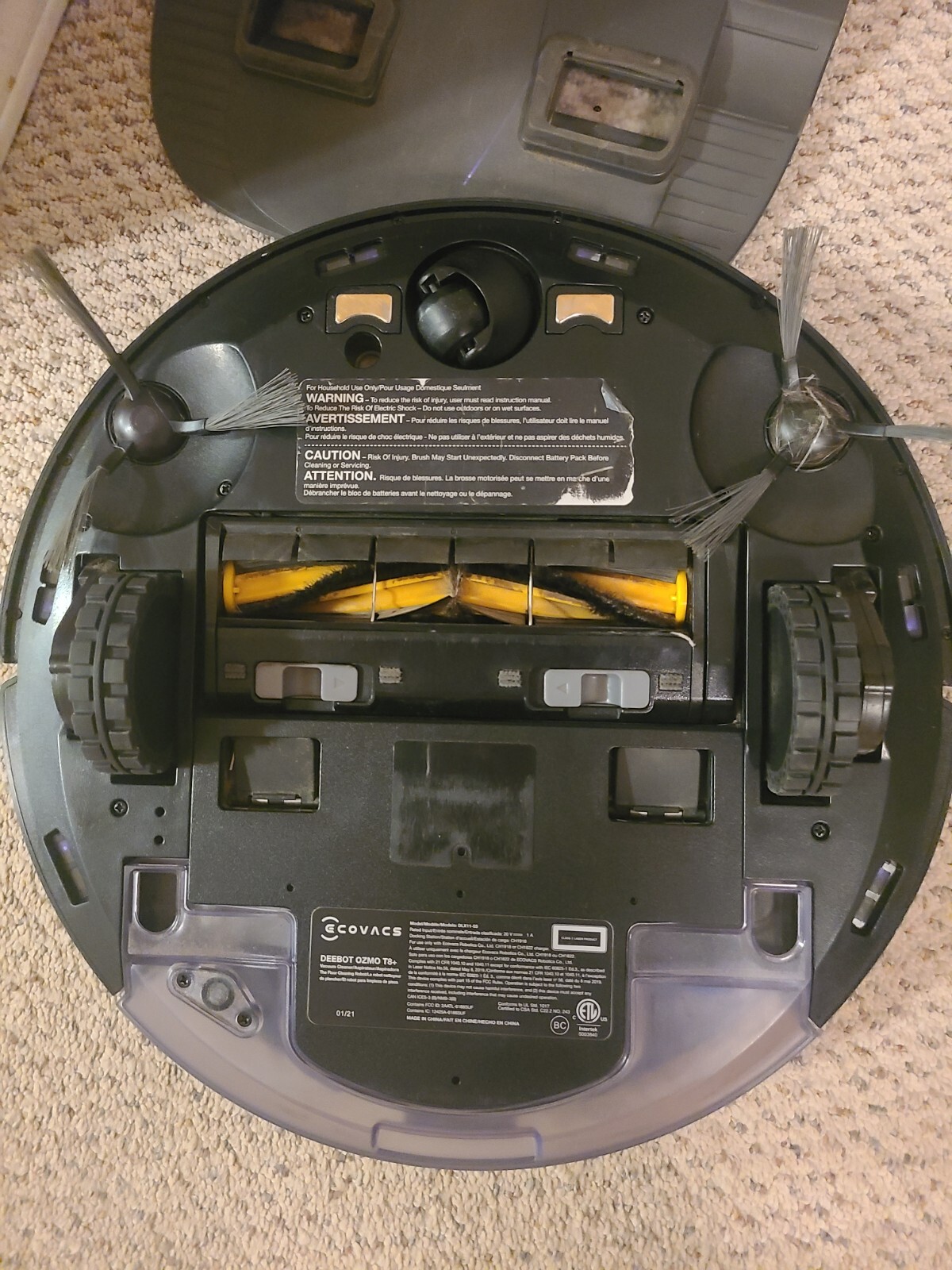 ECOVACS DEEBOT OZMO T8+ Vacuum & Mop Robot – Gray