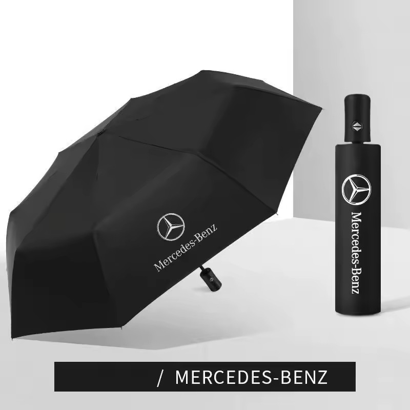 Mercedes-Benz Umbrella Automatic Folding Windproof Sunshade Car Accessories NEW