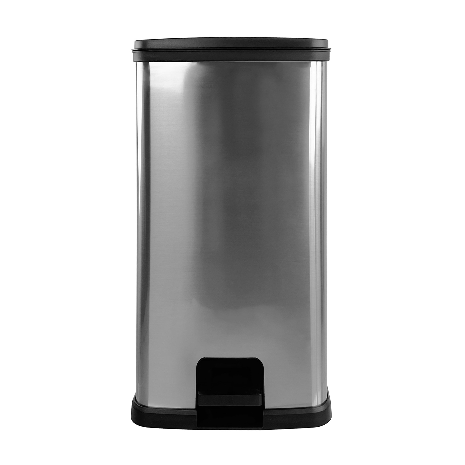 13.2 Gallon Trash Can, Plastic Rectangular Step Kitchen Trash Can, Si