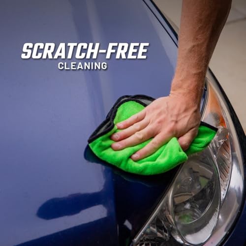 Microfiber Towel 16 x 16 Inch – Extra Soft, Dual-Sided, Scratch-Free Cleaning