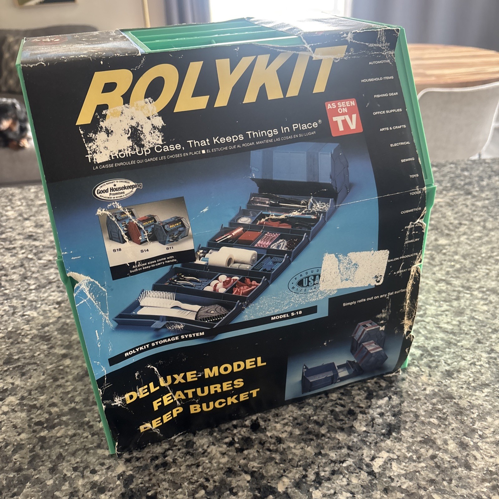 VTG ROLYKIT S-18 Deluxe Roll-Up Storage Organizer NEW NOS Made USA *FREE SHIP*