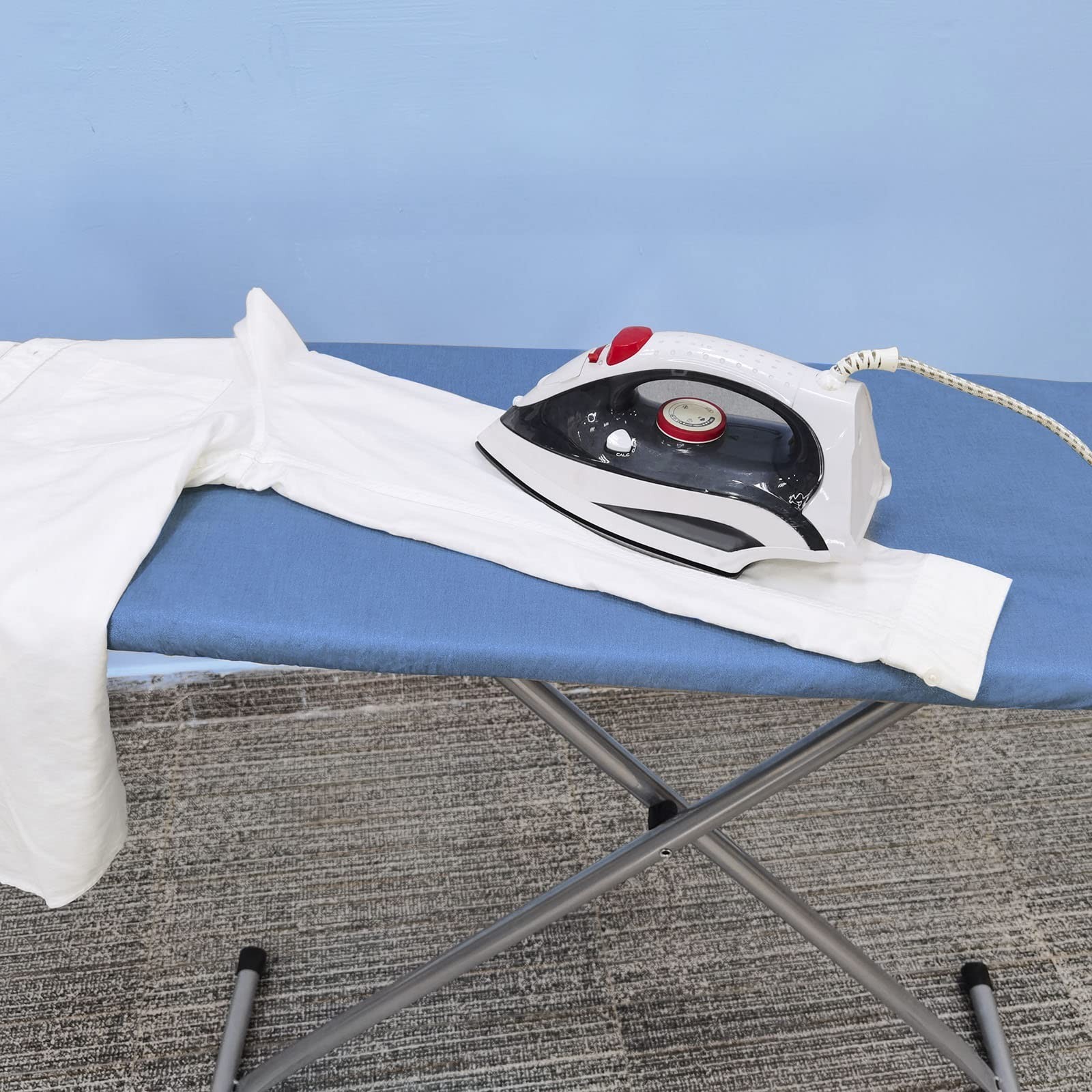 Extra Wide Ironing Board Cover & Pad 18×49 | Thick Padding, Scorch Resistant, Ea