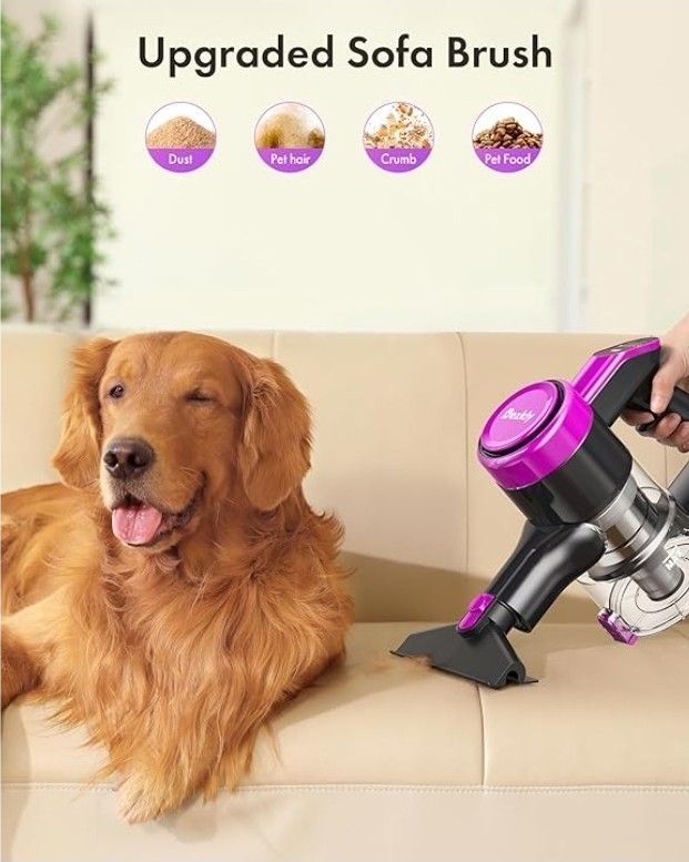 Dezkly Cordless Vacuum Cleaner, 8 in 1 Lightweight Stick Vacuum.