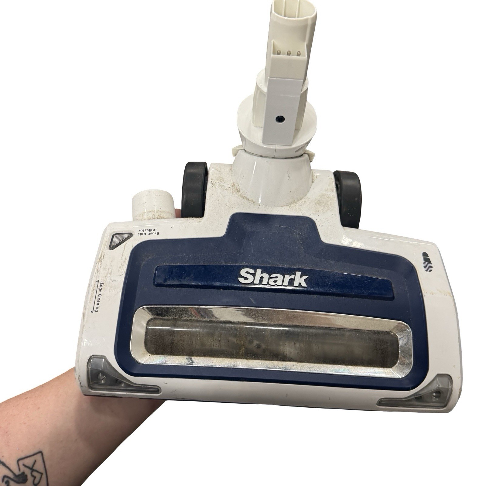 Shark NV95 NV90 MOTORIZED FLOOR NOZZLE HEAD Genuine OEM Part White Blue