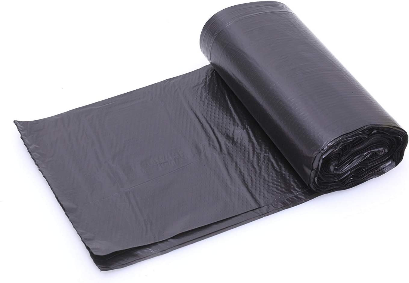 1.2-1.5 Gallon/180pcs Small Wastebasket Trash Bags Black Garbage BagThin Materi