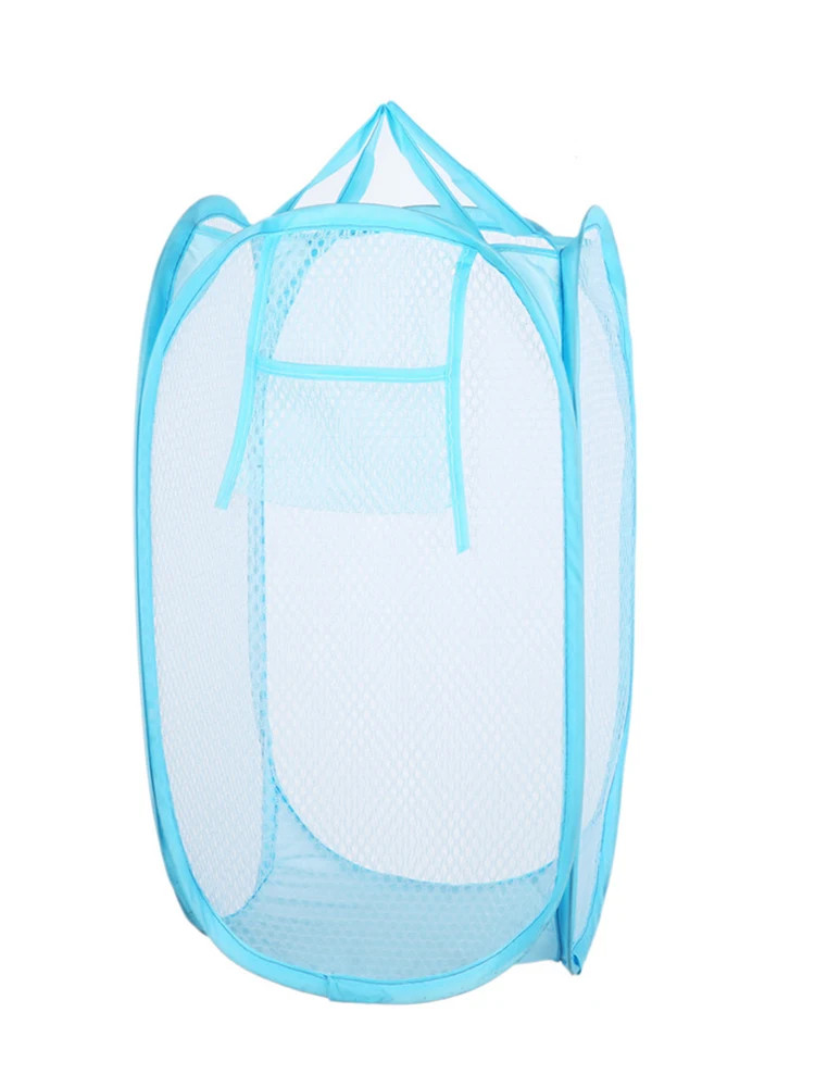 Mesh breathable laundry basket, foldable large miscellaneous laundry basket